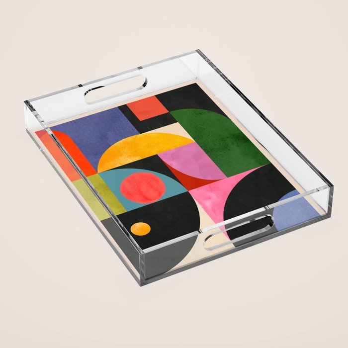 Geometric Shapes 150 Acrylic Tray Gallery Image 1