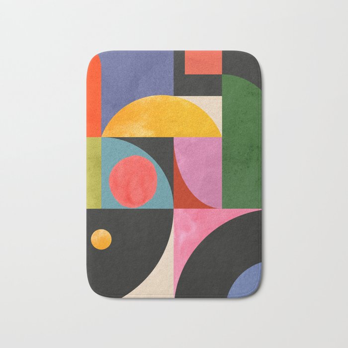 Geometric Shapes 150 Bath Mat Gallery Image 1