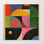 Geometric Shapes 150 Wood Wall Art Gallery Image 1