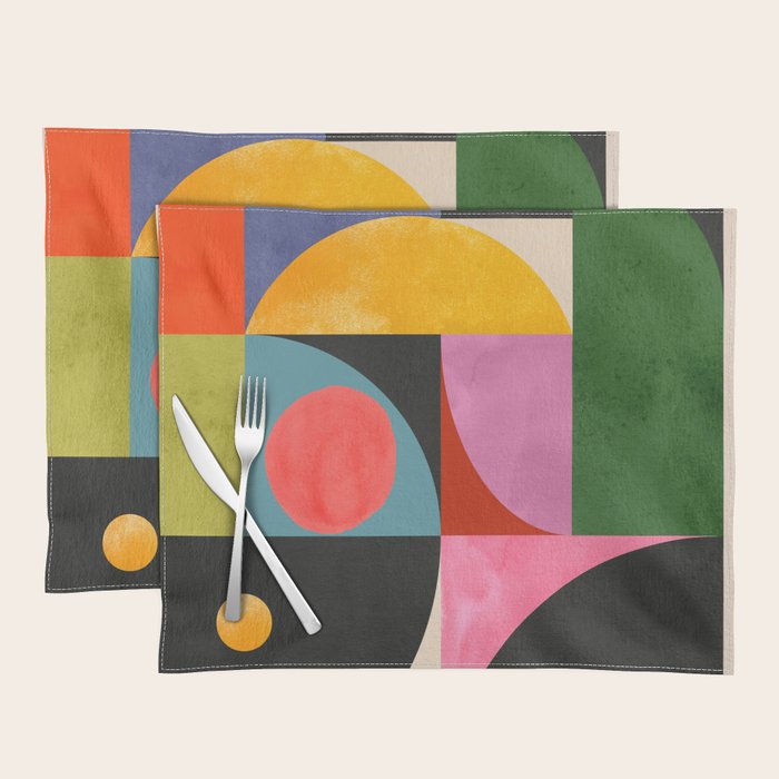 Geometric Shapes 150 Placemat Gallery Image 1