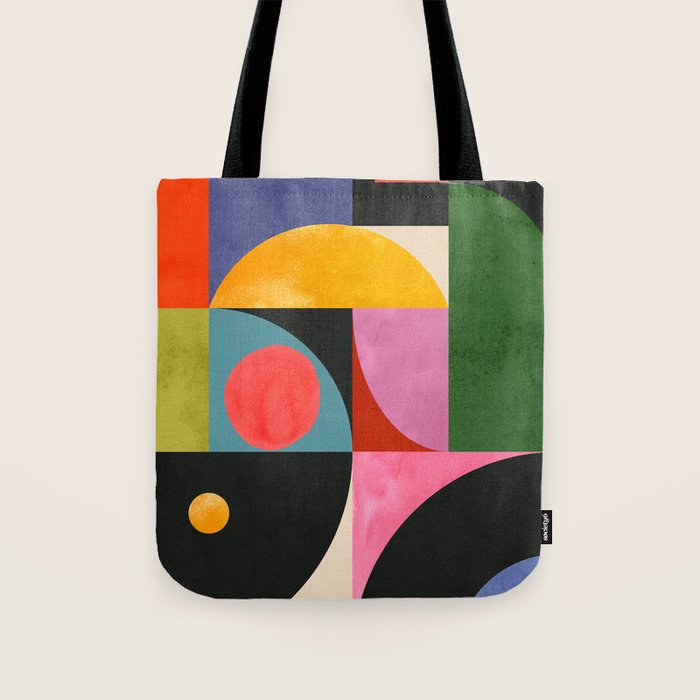 Geometric Shapes 150 Tote Bag Gallery Image 1
