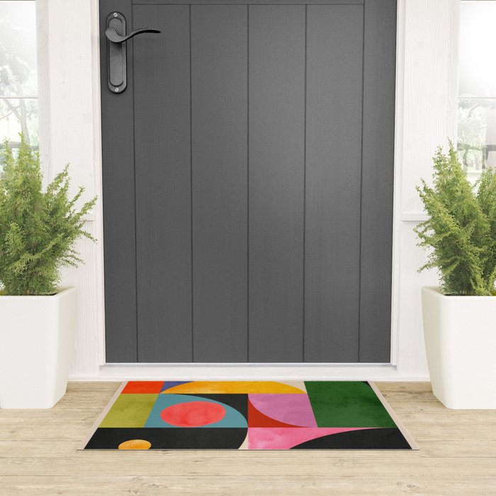 Geometric Shapes 150 Welcome Mat Gallery Image 3
