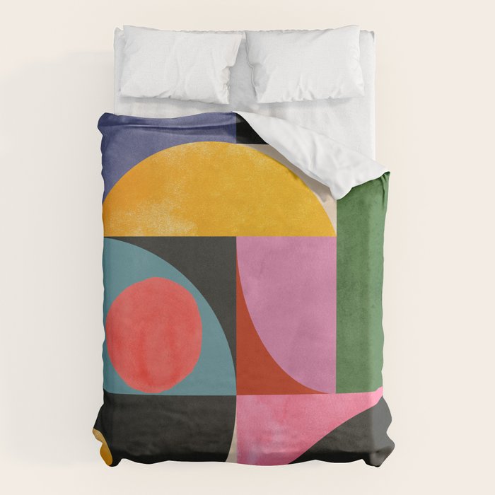 Geometric Shapes 150 Duvet Cover Gallery Image 6