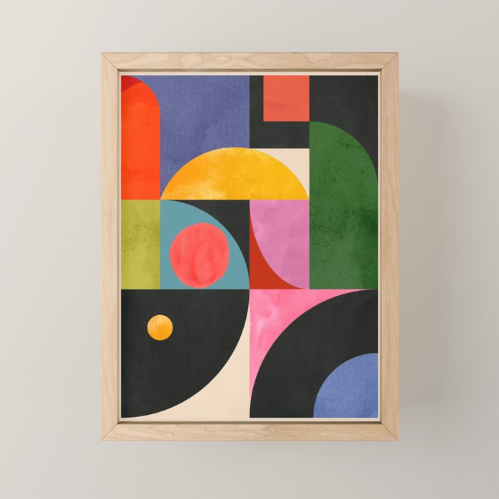 Geometric Shapes 150 Mini Art Print Gallery Image 1