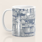 Philadelphia toile blue indigo Coffee Mug Gallery Image 3