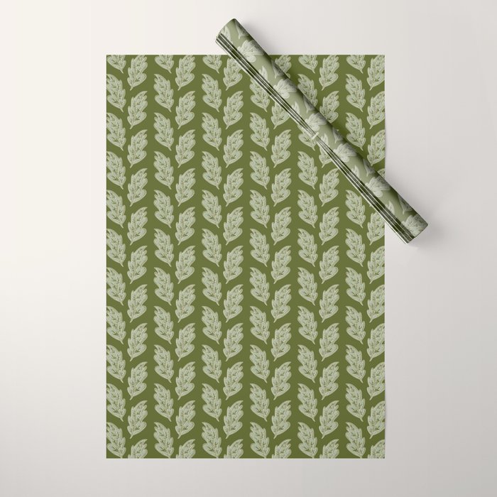 Green Leaf Wrapping Paper Gallery Image 1