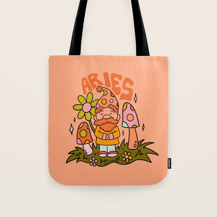 Aries Gnome Tote Bag Gallery Image 1