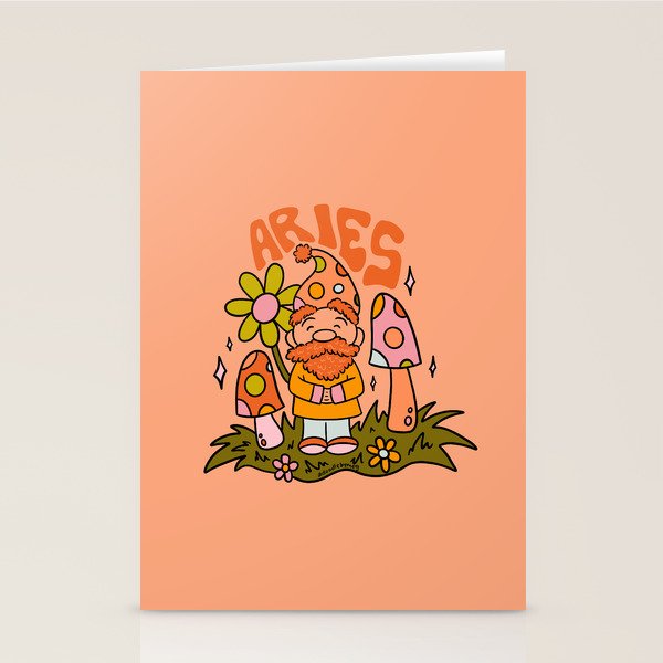 Aries Gnome Stationery Card Gallery Image 1