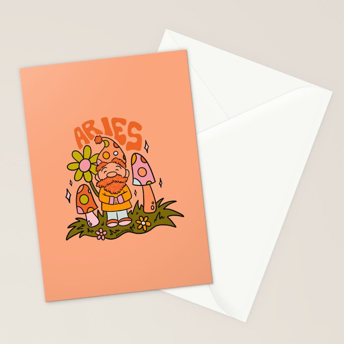 Aries Gnome Stationery Card Gallery Image 2