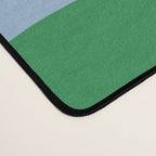Retro Liquid Swirl Abstract 2 in Green and Light Blue Desk Mat Gallery Image 4
