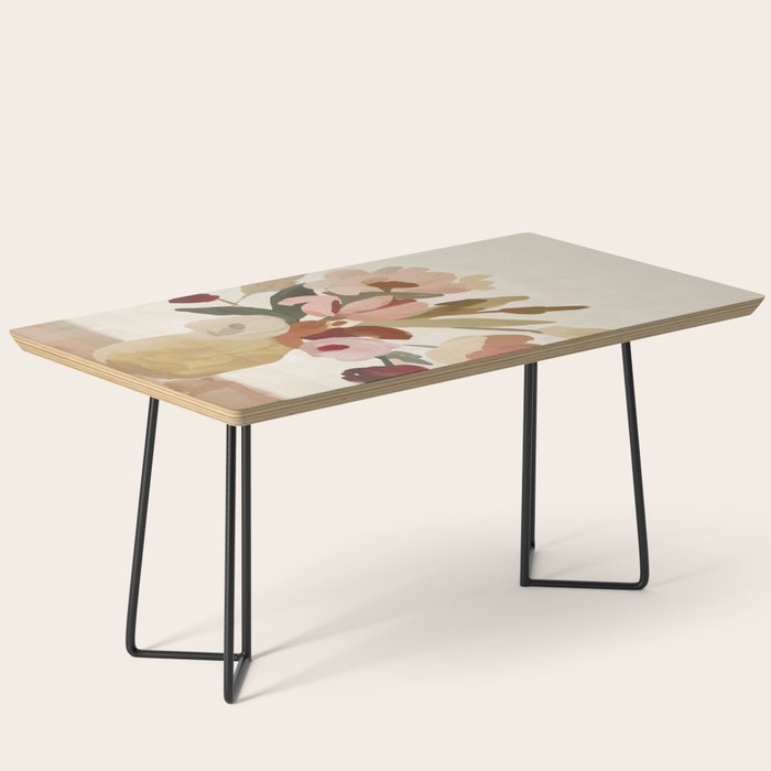 Soft Floral Still Life Coffee Table Gallery Image 1