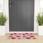 Rainbow Heart Print Welcome Mat Gallery Image 3