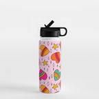 Rainbow Heart Print Water Bottle Gallery Image 1