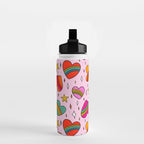 Rainbow Heart Print Water Bottle Gallery Image 2