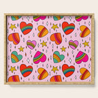 Rainbow Heart Print Serving Tray Gallery Image 1