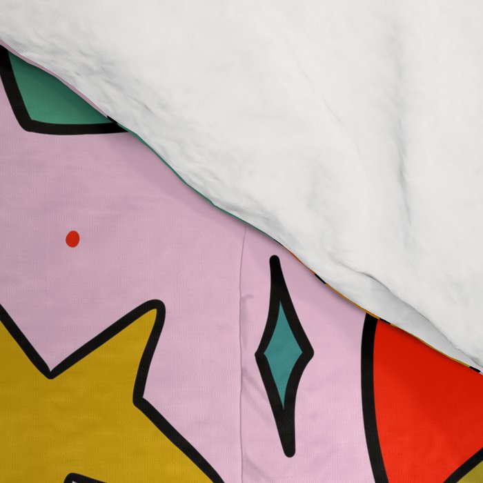 Rainbow Heart Print Comforter Gallery Image 4