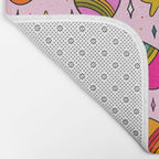 Rainbow Heart Print Bath Mat Gallery Image 2