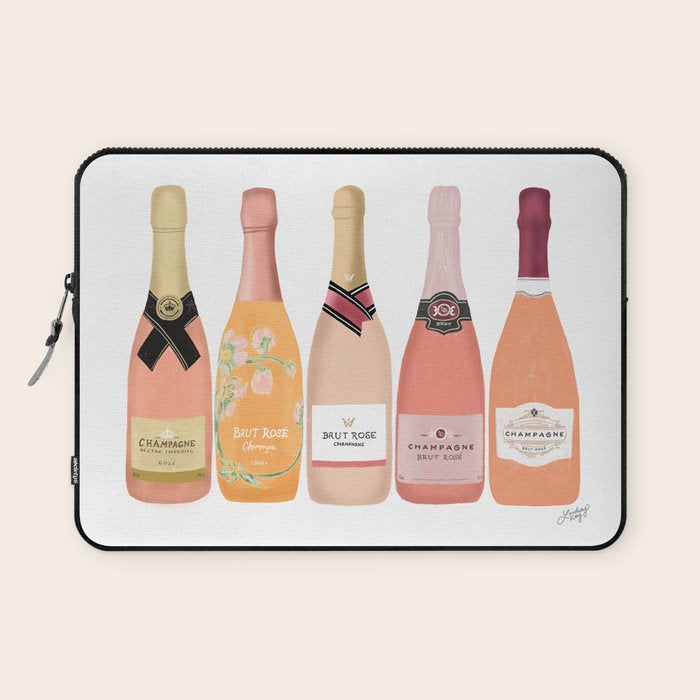 Rose Champagne Bottles Laptop Sleeve Gallery Image 1