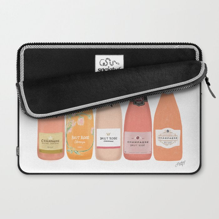 Rose Champagne Bottles Laptop Sleeve Gallery Image 2