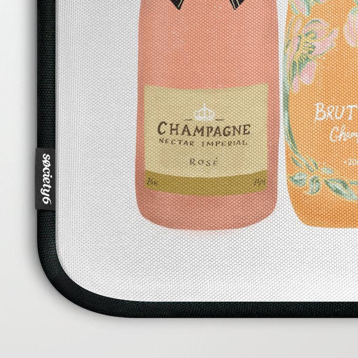 Rose Champagne Bottles Laptop Sleeve Gallery Image 3