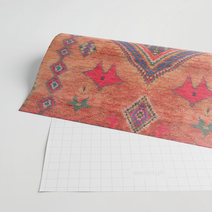 Vintage Moroccan Berber Crapet Wrapping Paper Gallery Image 2