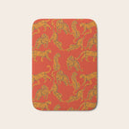 Abstract modern cats with red lips and earnings  Bath Mat Gallery Image 1