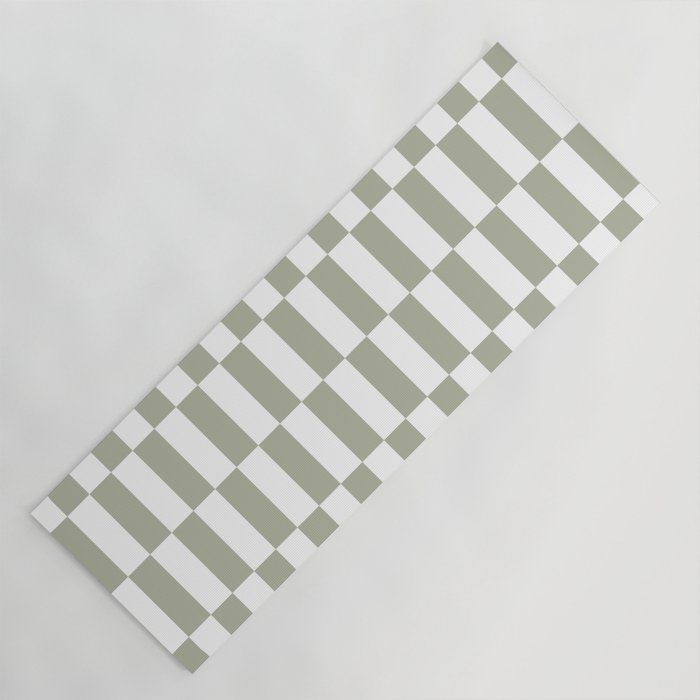 Bars (Pastel Sage) Yoga Mat Gallery Image 1