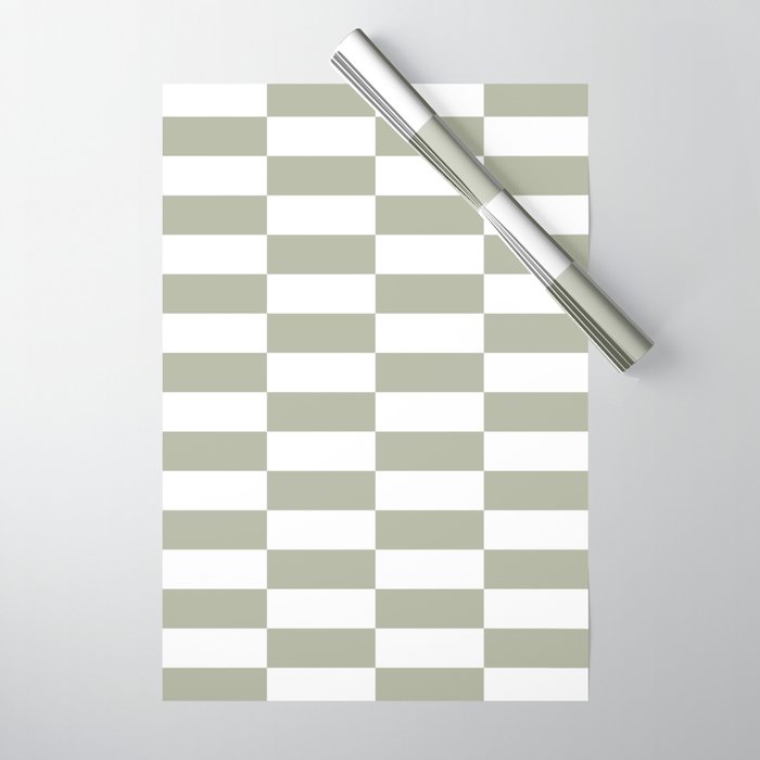 Bars (Pastel Sage) Wrapping Paper Gallery Image 1