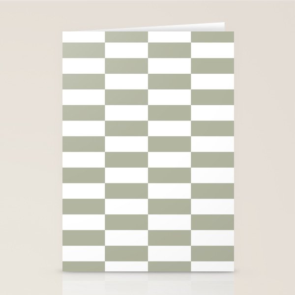 Bars (Pastel Sage) Stationery Card Gallery Image 2