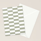 Bars (Pastel Sage) Stationery Card Gallery Image 2