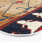 Azerbaijani Northwest Persian Carpet Print Bath Mat Gallery Image 3