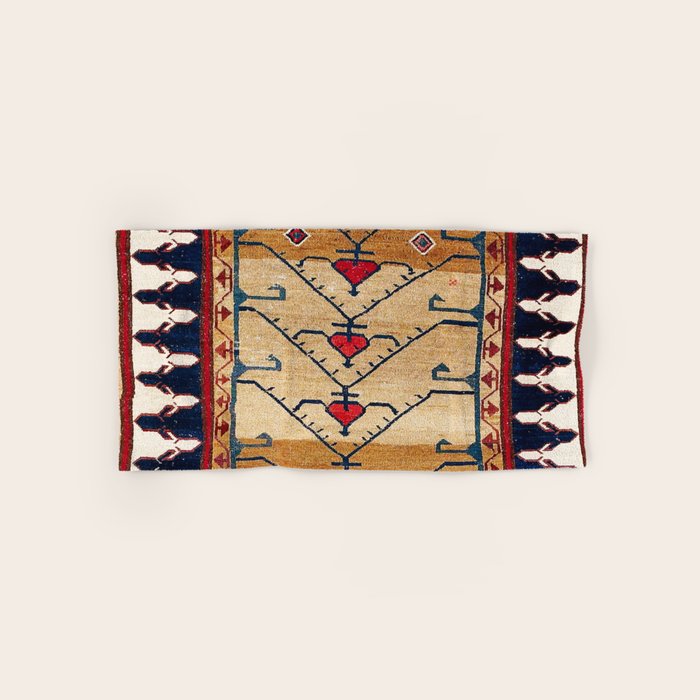 Azerbaijani Northwest Persian Carpet Print Bath Towel Gallery Image 1