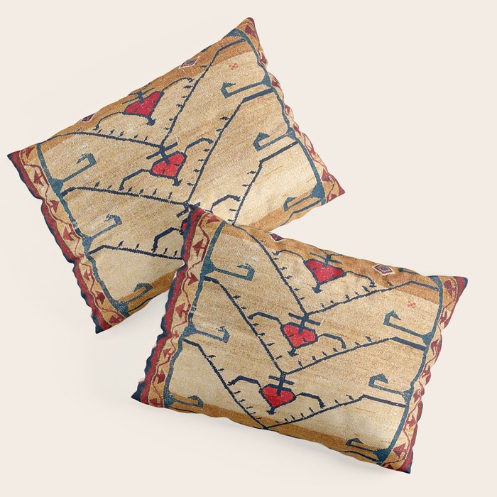 Azerbaijani Northwest Persian Carpet Print Pillow Sham Gallery Image 1