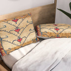 Azerbaijani Northwest Persian Carpet Print Pillow Sham Gallery Image 2