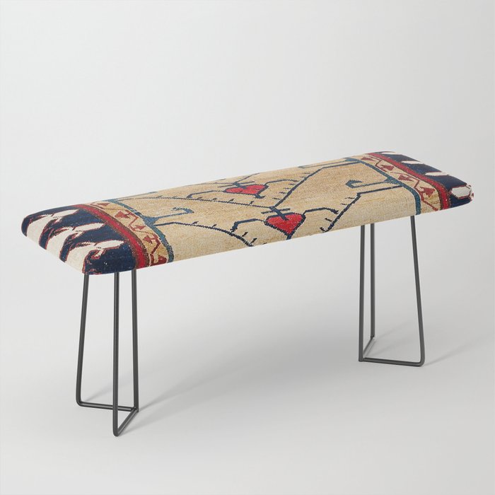 Azerbaijani Northwest Persian Carpet Print Bench Gallery Image 1