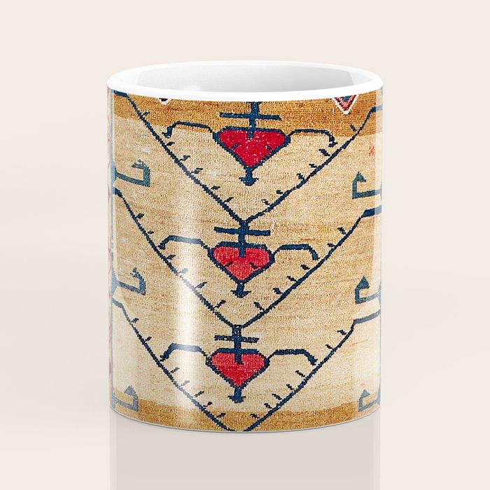 Azerbaijani Northwest Persian Carpet Print Coffee Mug Gallery Image 4
