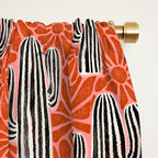 Sonora - red, pink, black, and white  Window Curtain Gallery Image 2