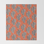 Sonora - red, pink, black, and white  Throw Blanket Gallery Image 2