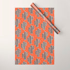 Sonora - red, pink, black, and white  Wrapping Paper Gallery Image 1