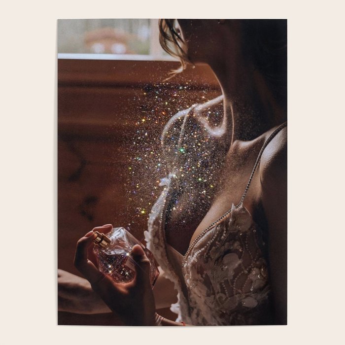 MAGIC IN ACTION | woman | perfume | Parisian | dark | evening | date | aesthetic | vintage | retro  Poster Gallery Image 4