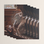 MAGIC IN ACTION | woman | perfume | Parisian | dark | evening | date | aesthetic | vintage | retro  Wrapping Paper Gallery Image 3