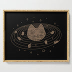 Cat Landscape 147: Caturn Serving Tray Gallery Image 1