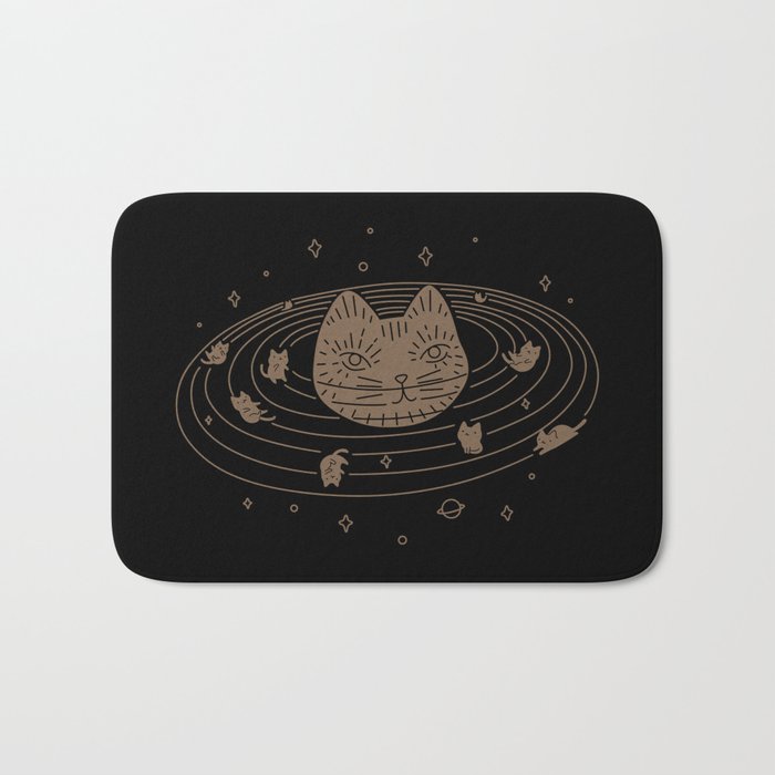 Cat Landscape 147: Caturn Bath Mat Gallery Image 1