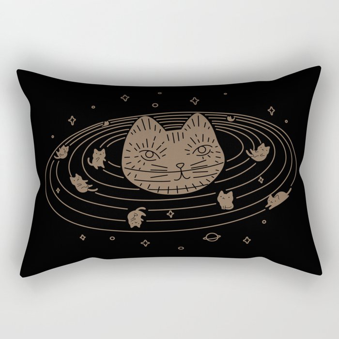 Cat Landscape 147: Caturn Rectangular Pillow Gallery Image 2