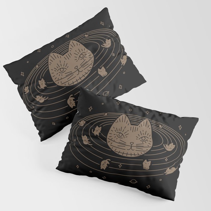 Cat Landscape 147: Caturn Pillow Sham Gallery Image 1