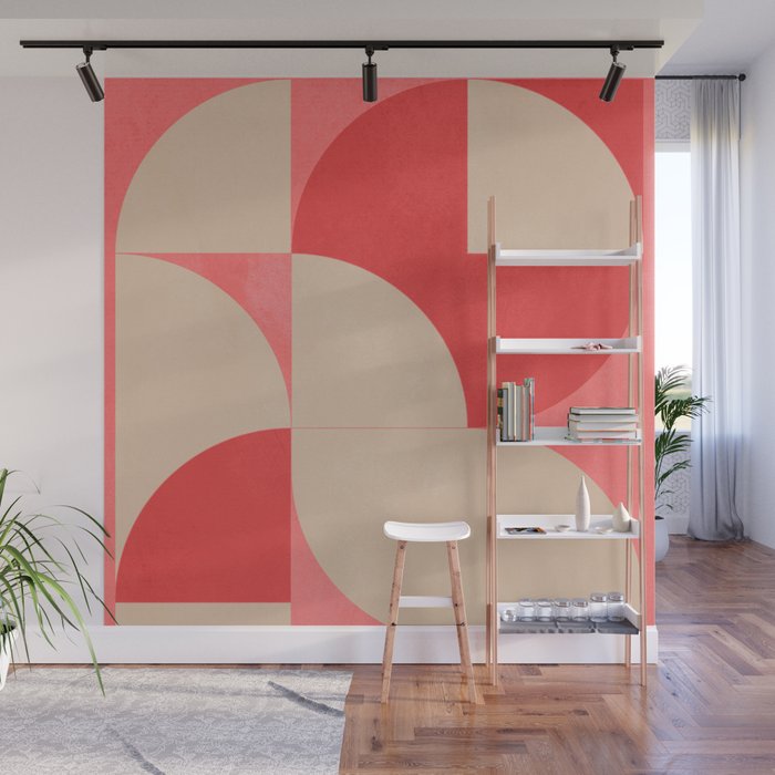 Modern geometric shapes 58 Wall Mural Gallery Image 1