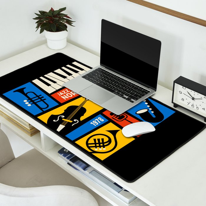 Jazz Festival | Bauhaus V Desk Mat Gallery Image 2