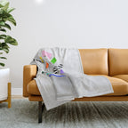 The Anxiety of Subjectivity Throw Blanket Gallery Image 1