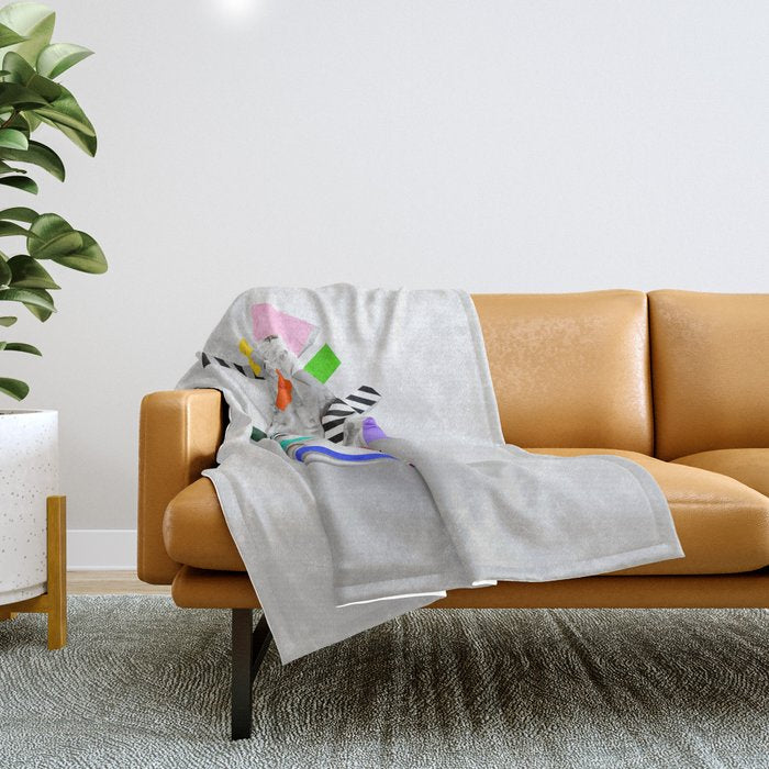 The Anxiety of Subjectivity Throw Blanket Gallery Image 1