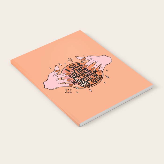 I See Buying Halloween Decor In Your Future Notebook Gallery Image 2
